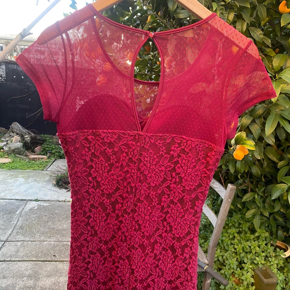 Large size Red Dress